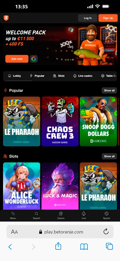 Betoranje App